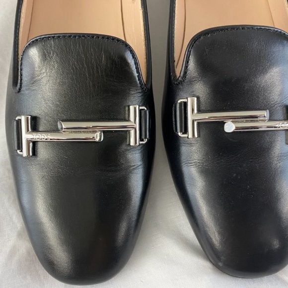 Tod's Double T black women's loafers - Picture 10 of 11